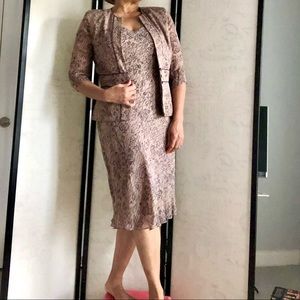 DAVID WARREN NEW YORK silk dress